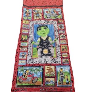 Colorful Biker Bugz Fabric Panel